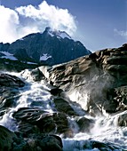 Mountain stream,Swiss Alps