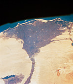 STS-4 view of Egypt's Nile delta