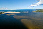 Sandbars in an estuary