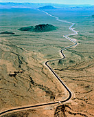 Aerial view of Central Arizona Project canal