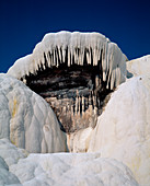 Travertine stalactites