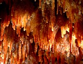Quartz stalactites
