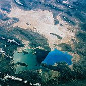 Great Salt Lake USA seen from space,STS-45