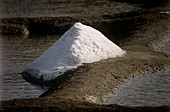 Pile of extracted salt