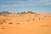 Sand dunes and hills,eastern Sahara