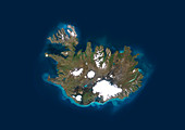 Iceland,satellite image