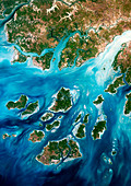 Bissagos Archipelago,satellite image
