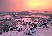 Snow covered hills