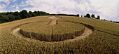 Crop formation,Lockeridge,Wiltshire