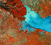Landsat photo of City of Buenos Aires,Argentina