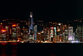 View of Hong Kong at night