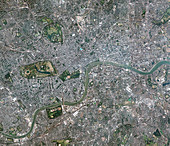 Central London,satellite image