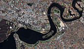Perth,Australia,satellite image