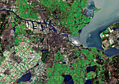 Amsterdam,Netherlands,satellite image