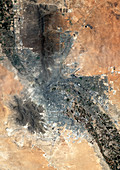 El Paso,Texas,USA,satellite image