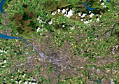 Glasgow,satellite image