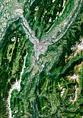 Grenoble,satellite image