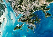 Hong Kong,satellite image