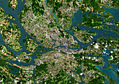 Stockholm,satellite image