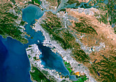 San Francisco Bay,satellite image