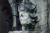 Erosion of ornamental stonework of Bristol church