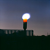 Landfill gas flare