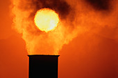 Smoke from a chimney