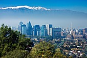 Air pollution over Santiago,Chile