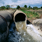 Industrial water pollution