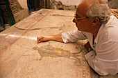 Restoration of Pompeii fresco