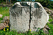 Latin inscription,Via Appia
