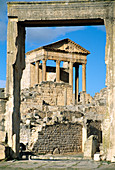 Roman capitol at Dougga,Tunisia