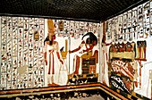 Wall paintings,tomb of Queen Nefertari