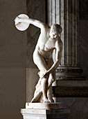 Discus thrower statue