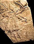 Assyrian archers,7th century BC carving
