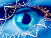 Genetics research,conceptual image