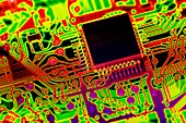 Microprocessor chip,computer artwork