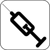 Syringe symbol,artwork