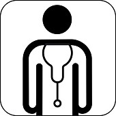 Male doctor symbol,artwork