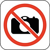 No cameras symbol,artwork