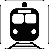 Suburban train symbol,artwork