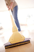 Woman mopping
