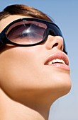 Woman wearing sunglasses