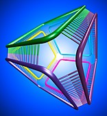 DNA cube,conceptual artwork