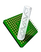 Lab-on-a-chip,conceptual artwork