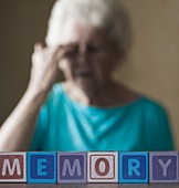 Alzheimer's disease,conceptual image