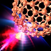 Buckyball molecule,artwork