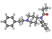 Fentanyl analgesic drug molecule