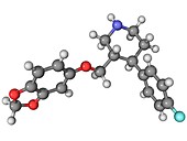 Seroxat antidepressant drug molecule