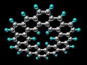 Kekulene hydrocarbon molecule